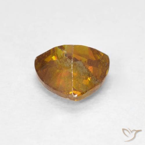 Sphalerite Gemstone in 5.7 x 5.5 mm Size for Sale, Sphalerite Stone in Earth Orange Color