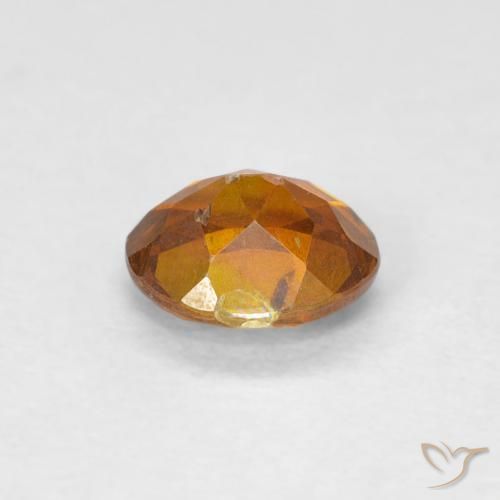Sphalerite Gemstone in 5.7 x 4.9 mm Size for Sale, Sphalerite Stone in Brownish Orange Color