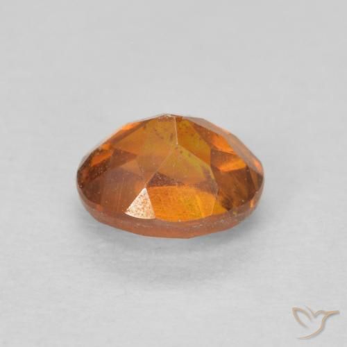 Sphalerite Gemstone in 5.1 x 4.2 mm Size for Sale, Sphalerite Stone in Cider Orange Color