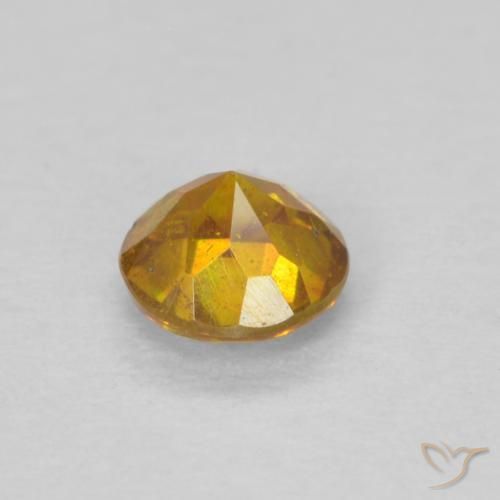 Sphalerite Gemstone in 4 mm (calibrated) Size for Sale, Sphalerite Stone in Golden Yellow Color
