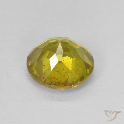 Sphalerite Gemstone in 6 mm (calibrated) Size for Sale, Sphalerite Stone in Brownish Yellow Color