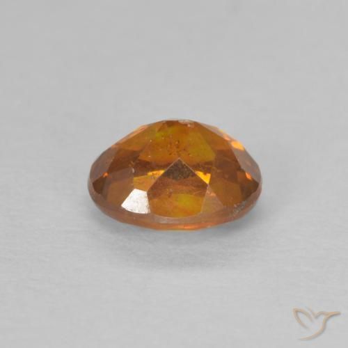 Sphalerite Gemstone in 5.3 x 4.5 mm Size for Sale, Sphalerite Stone in Orange Brown Color