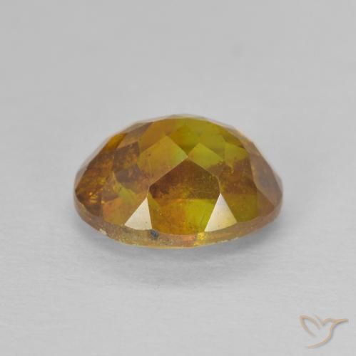 Sphalerite Gemstone in 7.8 x 6.3 mm Size for Sale, Sphalerite Stone in Gold Color