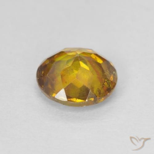 Sphalerite Gemstone in 6 mm (calibrated) Size for Sale, Sphalerite Stone in Golden-Brown Color