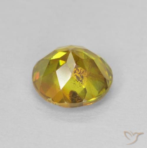 Sphalerite Gemstone in 6 mm (calibrated) Size for Sale, Sphalerite Stone in Golden-Brown Color