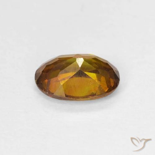 Sphalerite Gemstone in 7 x 5 mm (calibrated) Size for Sale, Sphalerite Stone in Dark Gold Color