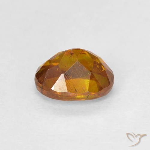 Sphalerite Gemstone in 5.3 x 4.2 mm Size for Sale, Sphalerite Stone in Deep Orange Color