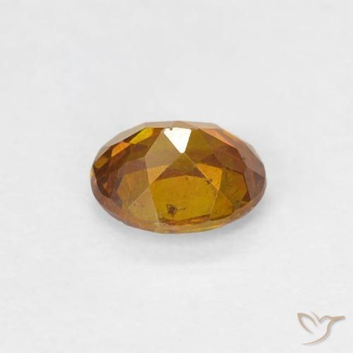 Sphalerite Gemstone in 4.7 x 3.9 mm Size for Sale, Sphalerite Stone in Golden-Brown Color
