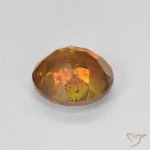 Sphalerite Gemstone in 6 mm (calibrated) Size for Sale, Sphalerite Stone in Reddish Orange Color