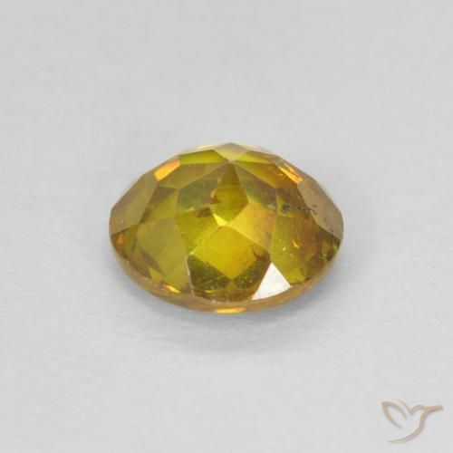 Sphalerite Gemstone in 6 mm (calibrated) Size for Sale, Sphalerite Stone in Deep Gold Color