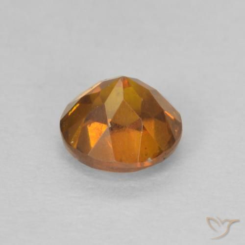 Sphalerite Gemstone in 4.5 mm (calibrated) Size for Sale, Sphalerite Stone in Bright Orange Color