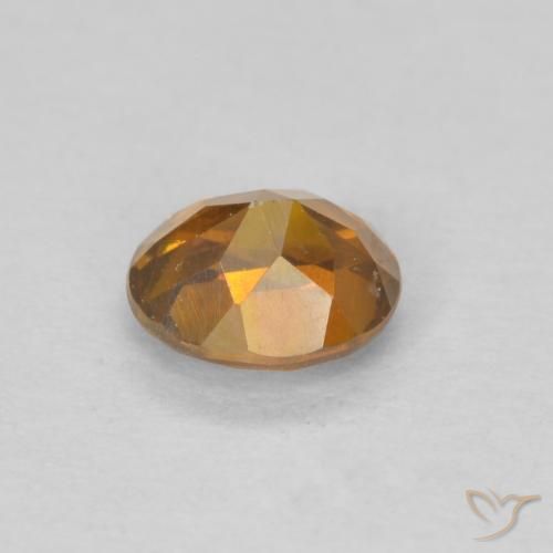 Sphalerite Gemstone in 4.9 x 4.2 mm Size for Sale, Sphalerite Stone in Brownish Orange Color