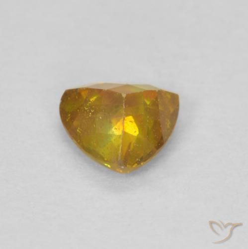 Sphalerite Gemstone in 4.8 x 4.6 mm Size for Sale, Sphalerite Stone in Medium Orange Color
