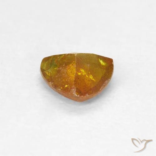 Sphalerite Gemstone in 4.7 x 4.6 mm Size for Sale, Sphalerite Stone in Deep Orange Color