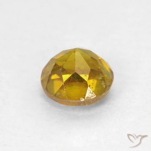 Sphalerite Gemstone in 4.5 mm (calibrated) Size for Sale, Sphalerite Stone in Brownish Yellow Color