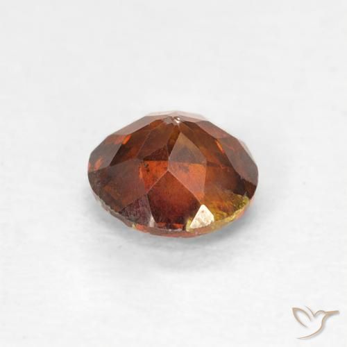 Sphalerite Gemstone in 5 mm (calibrated) Size for Sale, Sphalerite Stone in Dark Orange Color