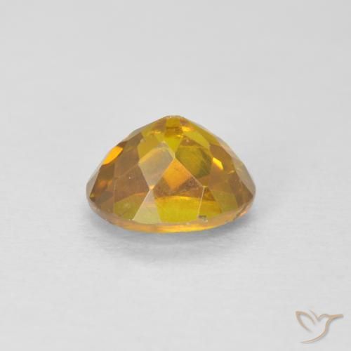 Sphalerite Gemstone in 6.1 x 4.8 mm Size for Sale, Sphalerite Stone in Golden-Orange Color