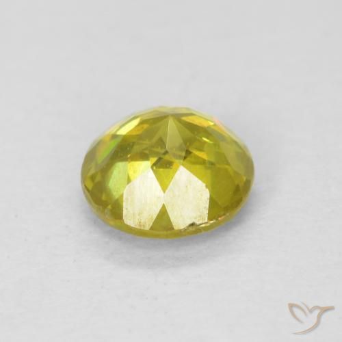 Sphalerite Gemstone in 5 mm (calibrated) Size for Sale, Sphalerite Stone in Corn Yellow Color