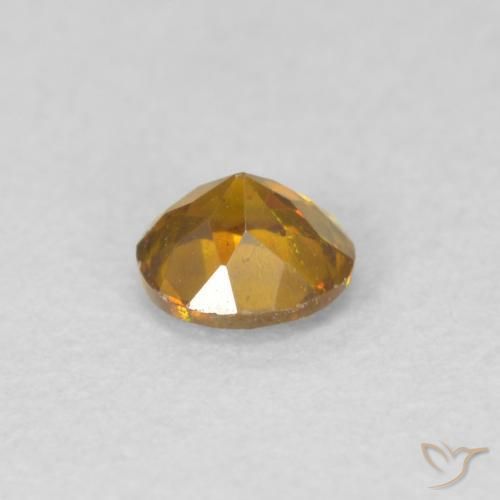 Sphalerite Gemstone in 4 mm (calibrated) Size for Sale, Sphalerite Stone in Medium Orange Color