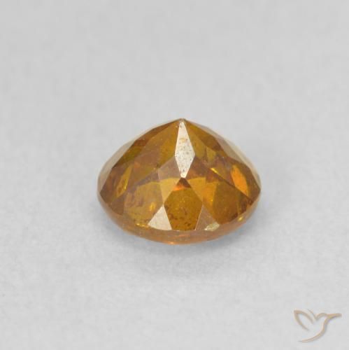 Sphalerite Gemstone in 5.5 mm (calibrated) Size for Sale, Sphalerite Stone in Medium Orange Color