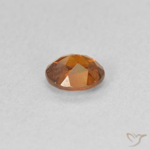 Sphalerite Gemstone in 4.5 x 4 mm Size for Sale, Sphalerite Stone in Medium Orange Color