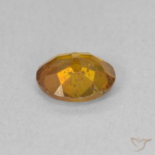 Sphalerite Gemstone in 5.7 x 4.9 mm Size for Sale, Sphalerite Stone in Brownish Orange Color