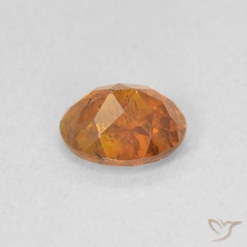 Sphalerite Gemstone in 5.9 x 4.7 mm Size for Sale, Sphalerite Stone in Deep Orange Color