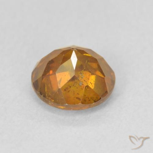 Sphalerite Gemstone in 6.5 mm (calibrated) Size for Sale, Sphalerite Stone in Orange Brown Color