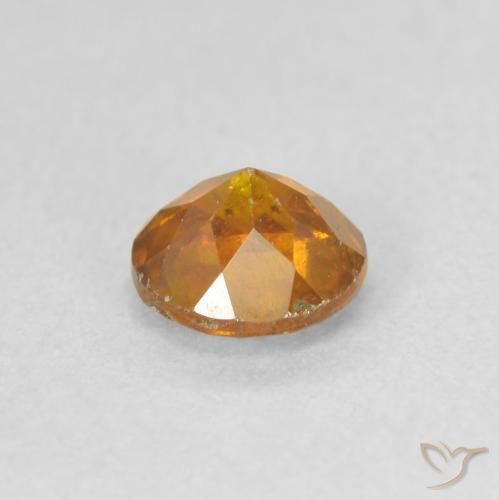 Sphalerite Gemstone in 5.5 mm (calibrated) Size for Sale, Sphalerite Stone in Medium Orange Color