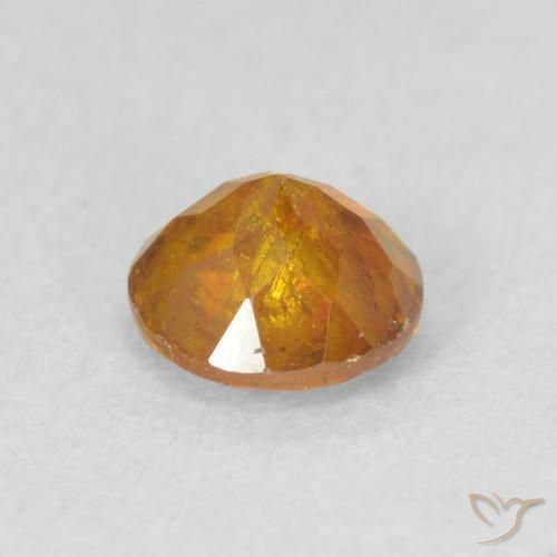Sphalerite Gemstone in 5 mm (calibrated) Size for Sale, Sphalerite Stone in Orange Brown Color