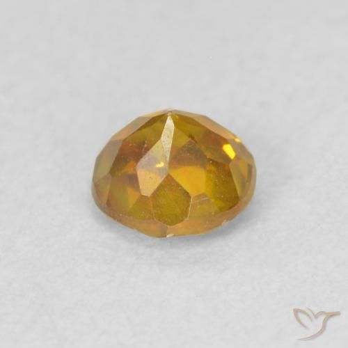 Sphalerite Gemstone in 4.5 mm (calibrated) Size for Sale, Sphalerite Stone in Golden-Orange Color
