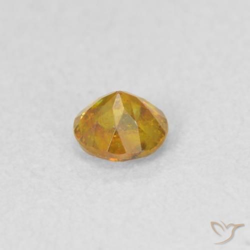 Sphalerite Gemstone in 3.5 mm (calibrated) Size for Sale, Sphalerite Stone in Medium Gold Color