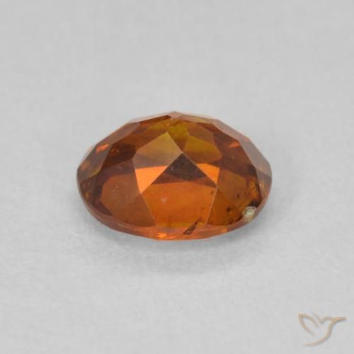 Sphalerite Gemstone in 6 x 5 mm Size for Sale, Sphalerite Stone in Deep Orange Color