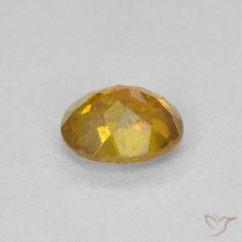 Sphalerite Gemstone in 5.4 x 4.5 mm Size for Sale, Sphalerite Stone in Medium Light-Orange Color