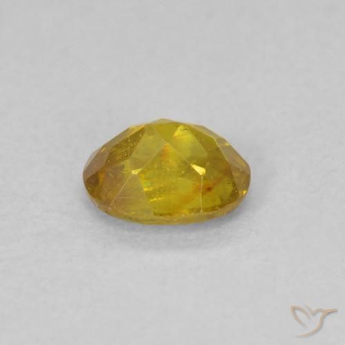 Sphalerite Gemstone in 5 x 4 mm (calibrated) Size for Sale, Sphalerite Stone in Brownish Yellow Color