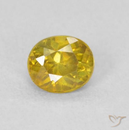 0.27ct Natural Golden Sphalerite, Oval, VS-SI