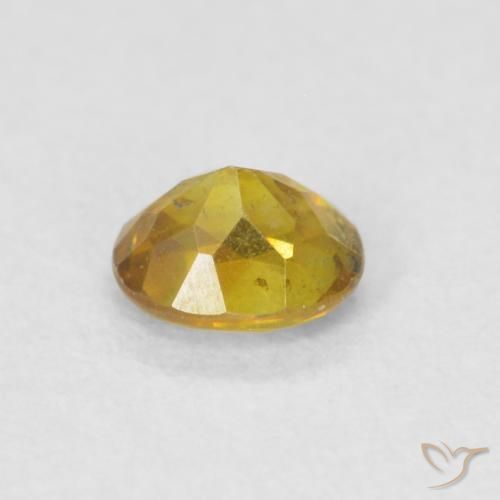 Sphalerite Gemstone in 3.9 x 3.3 mm Size for Sale, Sphalerite Stone in Golden Color