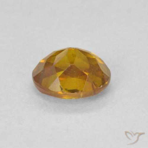Sphalerite Gemstone in 5.8 x 4.8 mm Size for Sale, Sphalerite Stone in Golden-Brown Color
