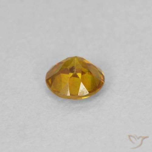 Sphalerite Gemstone in 3.5 mm (calibrated) Size for Sale, Sphalerite Stone in Medium Light-Orange Color