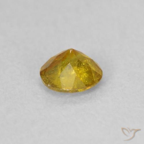 Sphalerite Gemstone in 4 mm (calibrated) Size for Sale, Sphalerite Stone in Brownish Orange Color