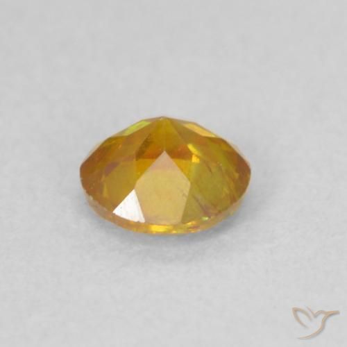 Sphalerite Gemstone in 4.5 mm (calibrated) Size for Sale, Sphalerite Stone in Honey Orange Color