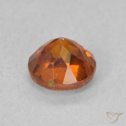 Sphalerite Gemstone in 4.5 mm (calibrated) Size for Sale, Sphalerite Stone in Deep Orange Color