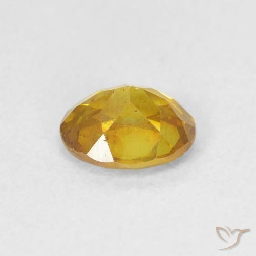 Sphalerite Gemstone in 5.6 x 4.6 mm Size for Sale, Sphalerite Stone in Medium Yellow Color