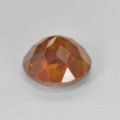 Sphalerite Gemstone in 7 mm (calibrated) Size for Sale, Sphalerite Stone in Reddish Orange Color