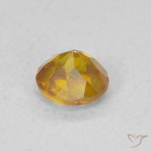 Sphalerite Gemstone in 4.7 mm Size for Sale, Sphalerite Stone in Golden-Brown Color