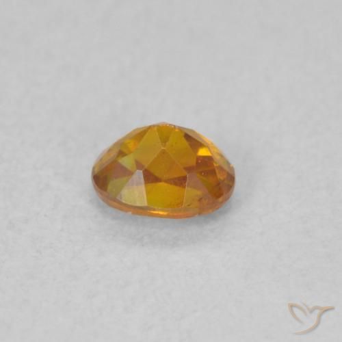 Sphalerite Gemstone in 4.2 x 3.4 mm Size for Sale, Sphalerite Stone in Deep Orange Color