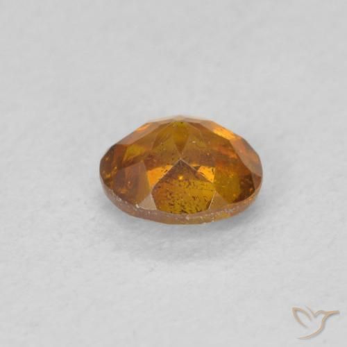 Sphalerite Gemstone in 4.8 x 4.3 mm Size for Sale, Sphalerite Stone in Earth Orange Color