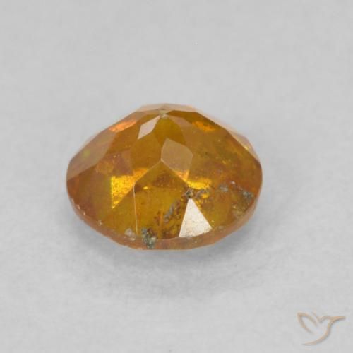 Sphalerite Gemstone in 4.5 mm (calibrated) Size for Sale, Sphalerite Stone in Bright Orange Color