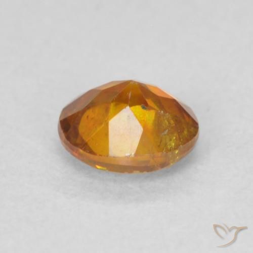 Sphalerite Gemstone in 4.5 mm (calibrated) Size for Sale, Sphalerite Stone in Medium Orange Color