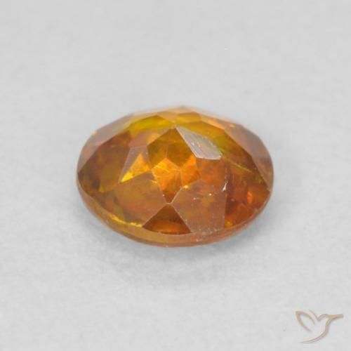 Sphalerite Gemstone in 4.5 mm (calibrated) Size for Sale, Sphalerite Stone in Brownish Orange Color